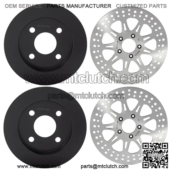 Cast Iron Front Rear Brake Disc Rotor Set for Harley TRIKE FLHTCUTG Glide Ultra Classic Trike 2009-2013 - Image 5