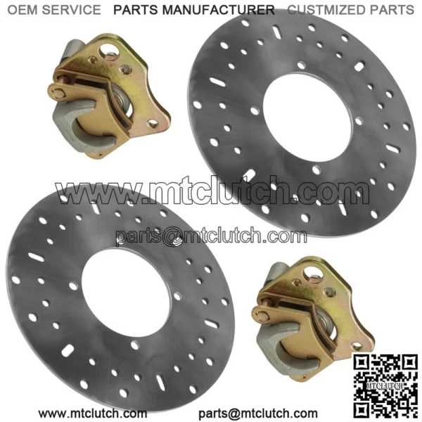 Front Left & Right Brake Caliper & Disc For Polaris Ranger 400 HO 2011 For: Polaris Sportsman 570