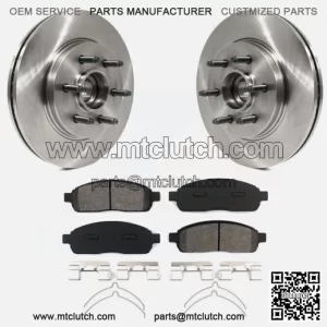 For 2004-2008 Ford F-150 Mark LT 2WD Front Disc Rotors Ceramic Brakes Pads Kit (For: Ford F-150)