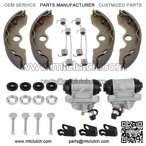 Front Brake Wheel Cylinder & Shoes Pins for Honda TRX300 2x4 FourTrax 300 93-00 For: Honda