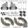 Front Brake Wheel Cylinder & Shoes Pins for Honda TRX300 2x4 FourTrax 300 93-00 For: Honda - Image 2