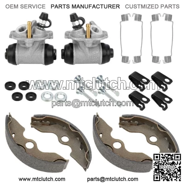 Front Brake Wheel Cylinder & Shoes Pins for Honda TRX300 2x4 FourTrax 300 93-00 For: Honda - Image 2
