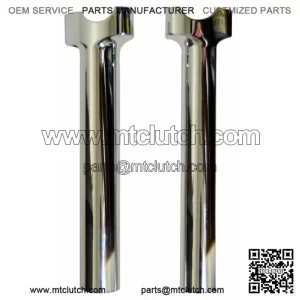 Chrome Wild One 1 Chubby Straight Risers 9.5" Harley Club Style Dyna XL Softail (For: Harley-Davidson)