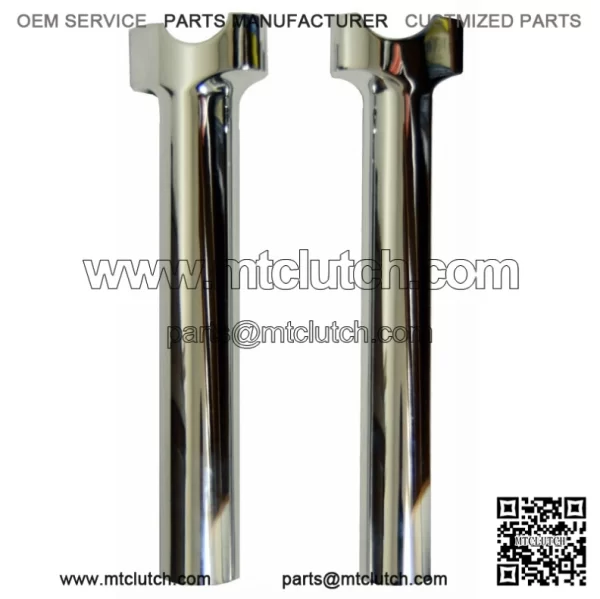 Chrome Wild One 1 Chubby Straight Risers 9.5" Harley Club Style Dyna XL Softail (For: Harley-Davidson)