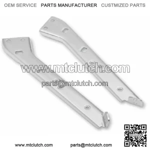 Chrome Heavy Duty HD Saddlebag Rails Support Brackets Set Harley Touring Dresser (For: Harley-Davidson)