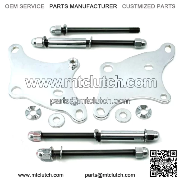 Chrome Lower Motor Mount Kit With Bolts Harley Ironhead Sportster 1952-1981 KH (For: Harley-Davidson)