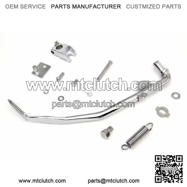 Chrome Jiffy Kickstand Leg Spring Hardware Kit Harley Dyna Wide Super Glide FXD (For: Harley-Davidson)