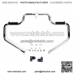 Chrome Lindby Multibar Engine Guard Highway Bar Harley Dyna w/ Forward Controls (For: Harley-Davidson)