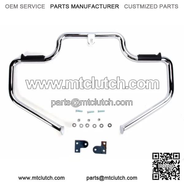 Chrome Lindby Multibar Engine Guard Highway Bar Harley Dyna w/ Forward Controls (For: Harley-Davidson)
