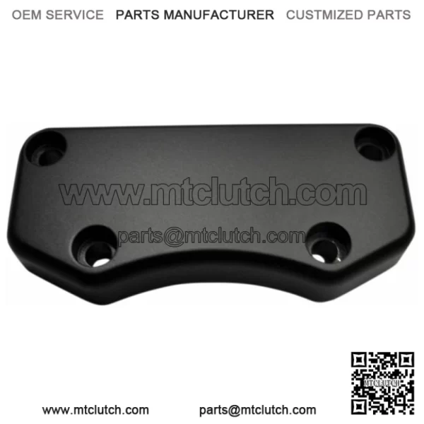 Black Handlebar Riser Top Clamp Harley Dyna Softail FXR Sportster Chopper Custom (For: Harley-Davidson)