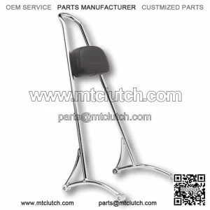 Chrome Tall Sissy Bar Pad Backrest Harley Sportster XL 1994-2003 883 1200 (For: Harley-Davidson)