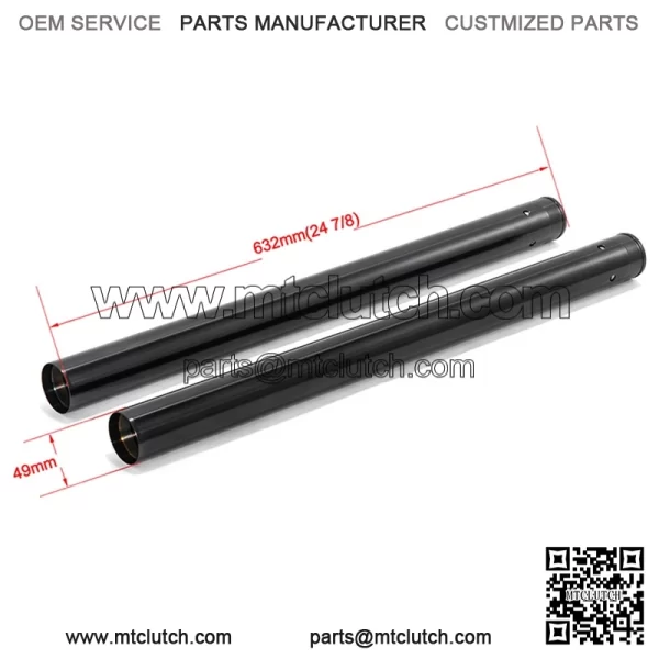 49mm Motorcycle Extended 2" Inner Fork Tubes for Harley Touring 2017-2023 - Image 3
