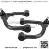 Black Front Upper Control Arms for 2007-2022 Tundra Sequoia, 2 PCS 2-4" Lift Black White Grain Tubular Front Suspension Control Arm Compatible with Tundra, Sequoia