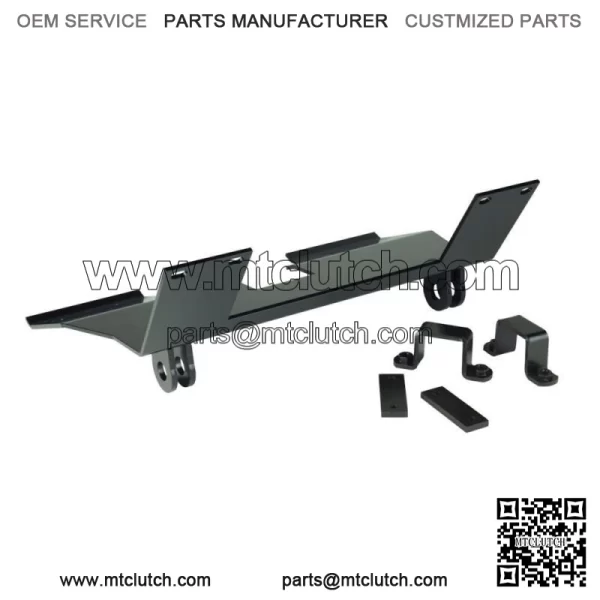 Black 60" Straight Blade UTV Snow Plow Kit For Odes UTVs Dominator 800 2013-2016 - Image 2