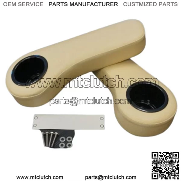 EZGO/Club Car/Yamaha Golf Cart Rear Seat Arm Rest Cushion Cupholder BUFF