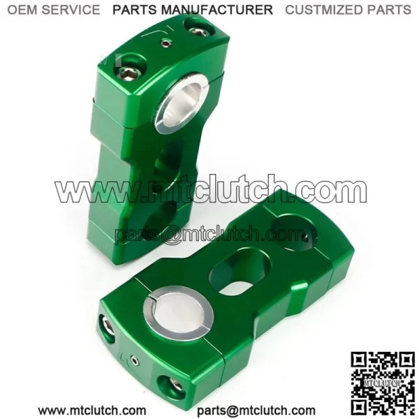Aluminum Handlebar Riser Mount Clamp For ATV 7/8" 11/8" Bar Pivoting Risers  Fits: Yamaha - Image 2