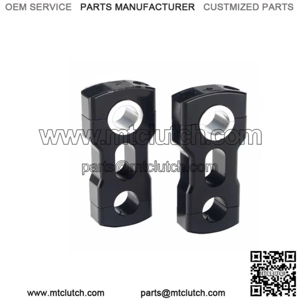 ATV Pivoting Handlebar Risers 3" for Polaris RZR Ranger Arctic 7/8" & 11/8" Bar Fits: Yamaha - Image 2