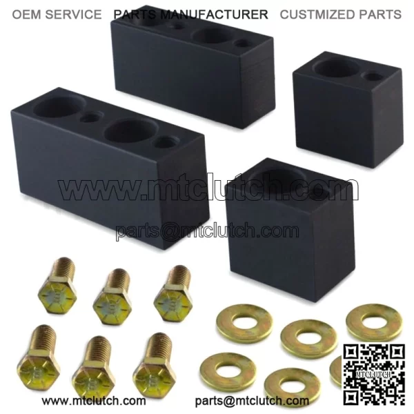 Front Driver Seat Spacer Lift Kit for Chevy Silverado + GMC Sierra Trucks 14-19 (For: More than one vehicle)