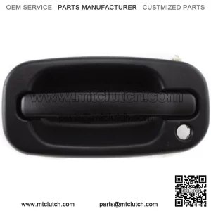 Exterior Door Handle For 99-2006 Chevrolet Silverado 1500 Front LH Black Plastic (For: More than one vehicle)
