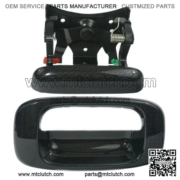Tailgate Handle Bezel Carbon Fiber Look for 1999-2006 Chevy Silverado GMC Sierra (For: More than one vehicle)
