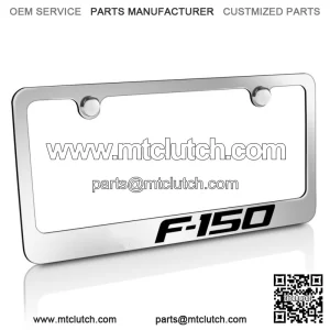 Ford F-150 Chrome Brass Metal License Plate Frame