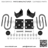 6" Drop Axle Flip Kit Lowering Kit For 88-98 Chevy Silverado C1500 W/Ubolt (For:  Silverado) - Image 4