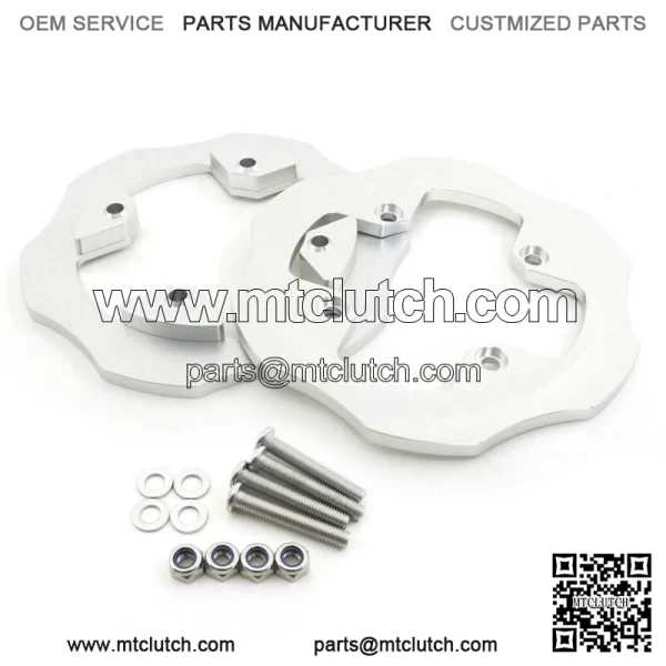 CNC Dual Sprocket Guard Chain Protectors For Honda TRX450ER TRX 450ER 2006-2014 For: Honda - Image 3