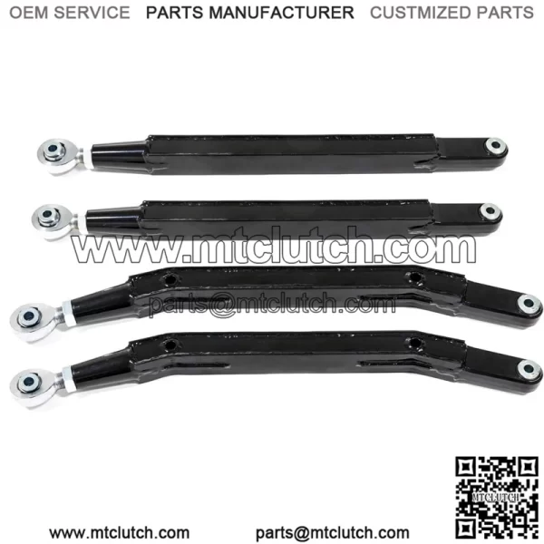 Arched Boxed Radius Rods for 2020+ Polaris RZR PRO XP / 2020+ Polaris RZR PRO XP-4 | Powder-coated Black