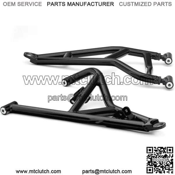 Polaris RZR XP Turbo High Clearance 1.5" Forward Offset A-Arms Black and Voodoo / Velocity Blue / Red