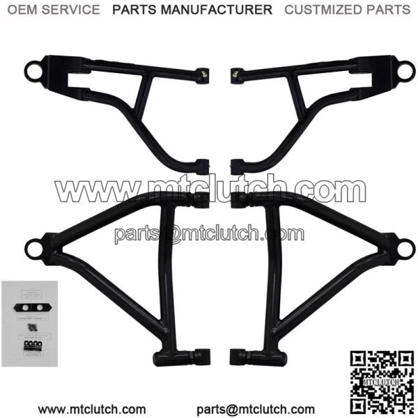 High Clearance 1.5" Offset A-Arms for Gen 2 Can-Am Renegade 1000/500 / 570 / 800R (See Fitment) - Black