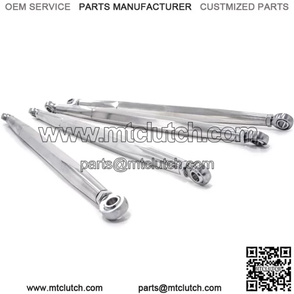 Billet Aluminum Rear Radius Arms/Rods for Polaris RZR XP Turbo/XP 4 Turbo (2016+) | Made of 1-1/4" 7075 solid aluminum bar compared to 3/4" OEM | Will Not Fit With Polaris Rear Bumpers