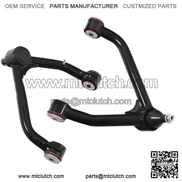 Pair (2 PCS) Front Upper Control Arm Compatible with 2014-2018 Silverado Sierra 1500 2WD 4WD 2-4" Tubular Lift Kit with PU Bushings Ball Joints UCA Greasable