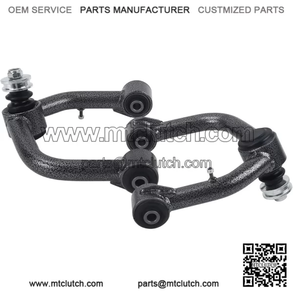 Black Front Upper Control Arms for 2003-2022 4Runner, 2 PCS 2-4" Lift Black White Grain Tubular Front Suspension Control Arm Compatible with 07-14 FJ Cruiser,03-09 GX470,10-21 GX460