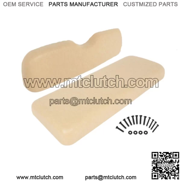 For TXT ST MPT Rear Flip Seat EZGO Tan Golf Cart Rear Cushion Set