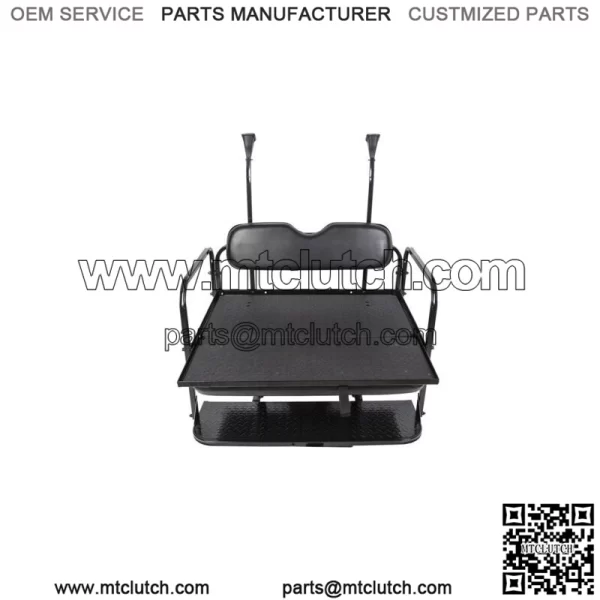 Fits Club Car Precedent Golf Cart Rear Flip Seat Kit 2004-UP Black