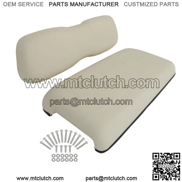 For Club Car DS Golf Cart Front Cushion Set White