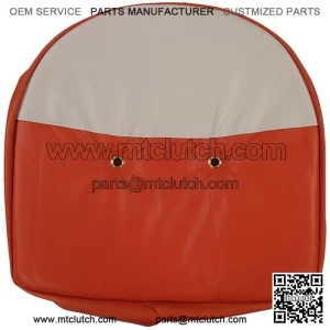 Orange and White Tractor Pan Seat Cover Universal Fits Ford Fits John Deere