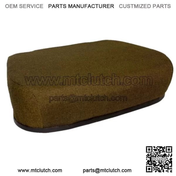 Seat Cushion Hydraulic Suspension Fabric Brown - Economy Fits John Deere 7700