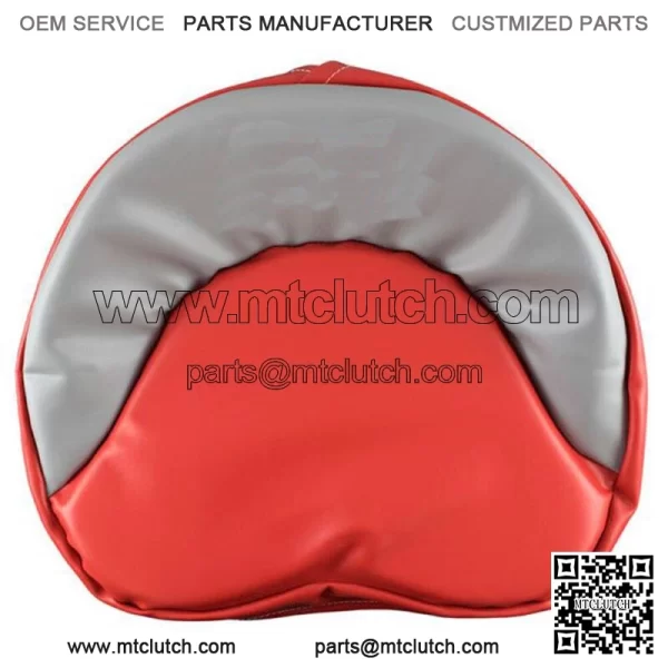 R4536 Red & Grey Tie Pan Seat Cover Fits Ford Tractors NAA Jubilee 600 800 900