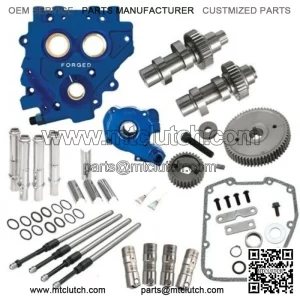 510G Gear Drive Camshaft Cam Chest Plate Oil Pushrods Kit Harley 06-17 .510 (For: Harley-Davidson)