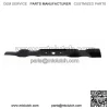 6 Mower Blades Mulching for Poulan 531307223 42" Decks - Image 3