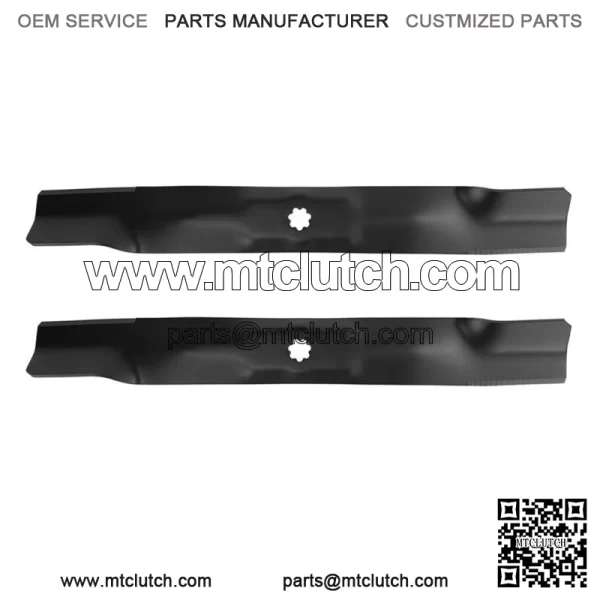 2 Mower Blades for John Deere AM141034 M154062 LA120 42 Inch Deck High Lift