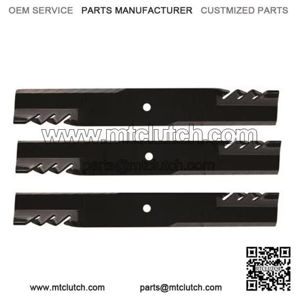 3PK Oregon 396-726 Gator Blade 54" replaces John Deere PT8721 AM104490 TCU29188