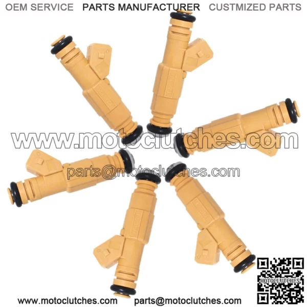 Fit For Jeep Grand Cherokee Wrangler Cherokee 4.0L 6 Pcs Fuel Injectors FJ583