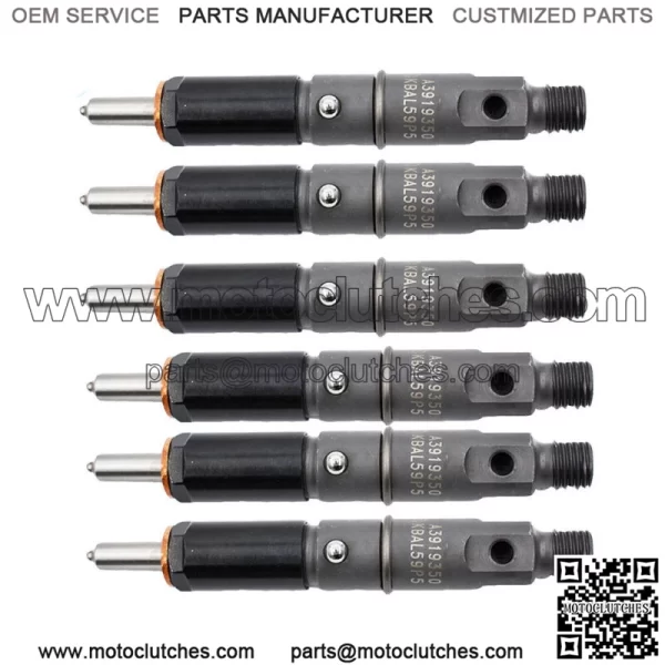 Fuel Injectors Set Of 6 0432131837 For 1989-1993 Dodge 5.9L 6BT Diesel