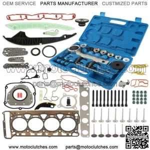 For 2008-15 VW GTI Jetta Audi A4 2.0 TFSI Engine Timing Chain Tool Kit Gaskets