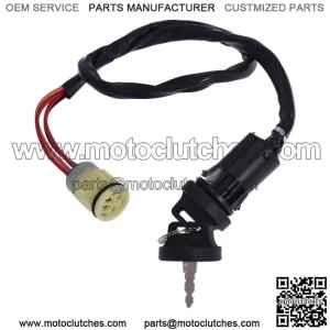 Ignition Switch Keys For Honda Rancher 350 TRX350FE 4x4 ES 2000-2006 ATV Black