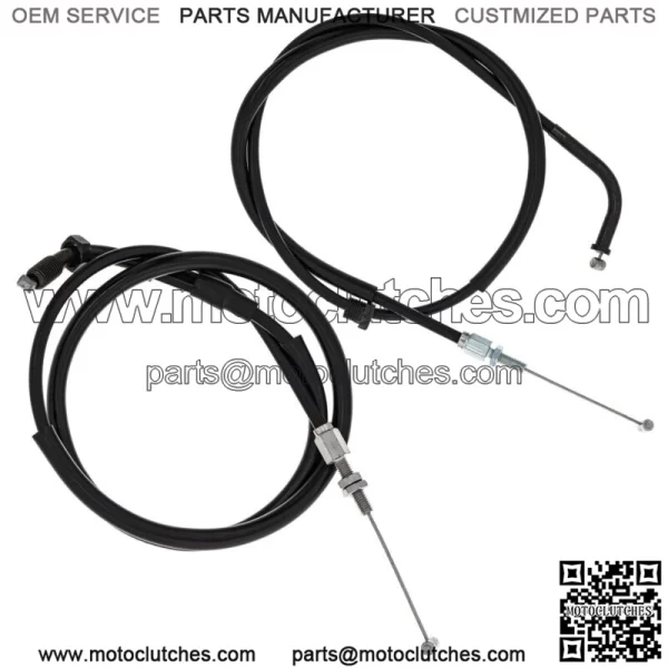 Push Pull Throttle Cable Set Honda CB550 CB750 17910-300-040 17920-MC8-405 (For: Honda)