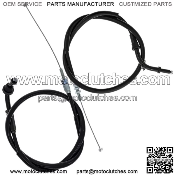 Push Pull Throttle Cable Set for Suzuki GSXR600 GSXR750 58300-33E00 (For: Suzuki)