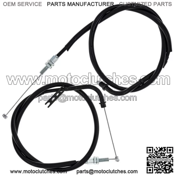 Push Pull Throttle Cable Set Yamaha GSXR600 GSXR750 58300-01H10 (For: Suzuki)